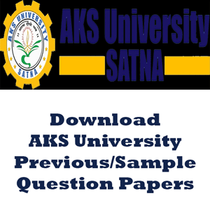 AKS University Question Papers