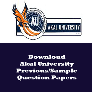 Akal University Question Papers
