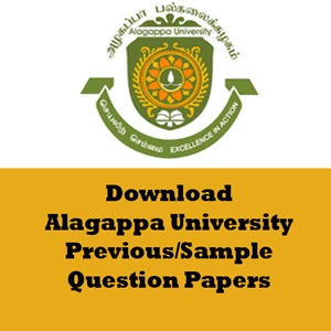 Algappa University Question Papers