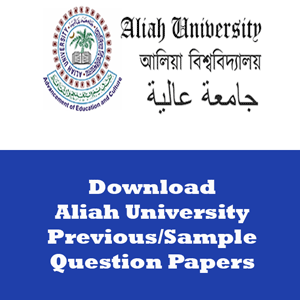 Aliah University Question Papers