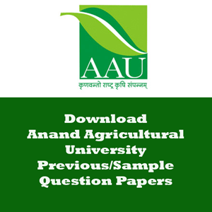 Anand Agricultural University Question Papers