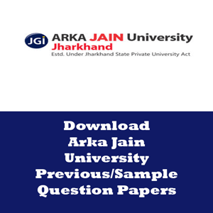 Arka Jain University Question Papers