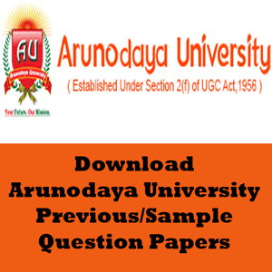 Arunodaya University Question Papers