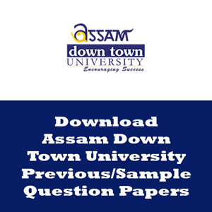 Assam Down Town University Question Papers