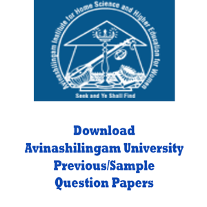 Avinashilingam University Question Papers
