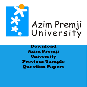 Azim Premji University Question Papers