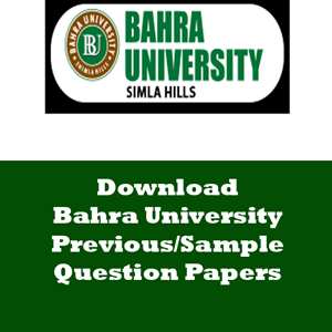 BAHRA University Question Papers