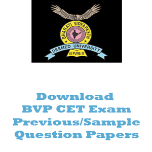 BVP CET Question Papers