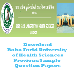 Baba Farid University of Health Sciences Question Papers