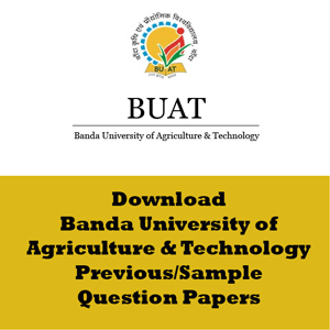 Banda University of Agriculture & Technology Question Papers