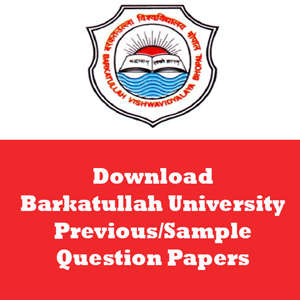Barkatullah University Question Papers