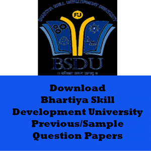 Bhartiya Skill Development University Question Papers