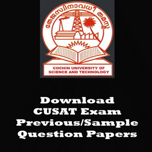 CUSAT Question Papers