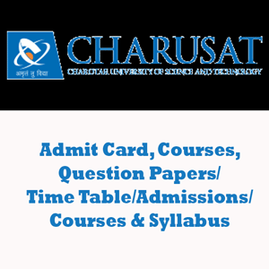 Charotar University of Science and Technology Question Papers