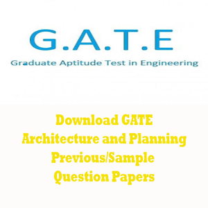 GATE Architecture and Planning Question Papers
