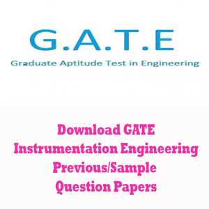 GATE Instrumentation Engineering Question Papers 