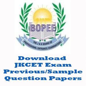 JKCET Question Papers