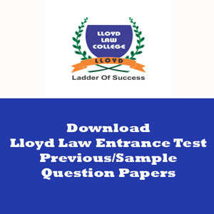 Lloyd Law Entrance Test