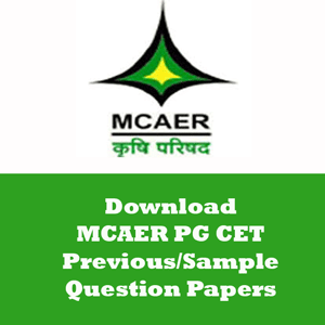 MCAER PG CET Question Papers