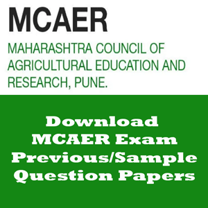 MCAER UG CET Question Papers