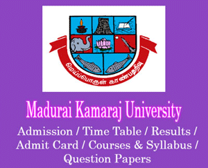 Madurai Kamaraj University Question Papers