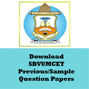 SBVUMCET Question Papers