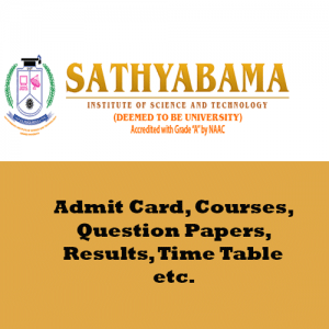 Sathyabama University Question Papers