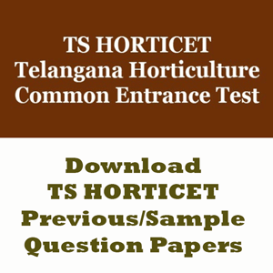 TS HORTICET Question Papers