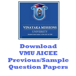 VMU AICEE Question Papers