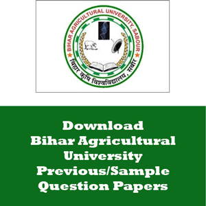 Bihar Agricultural University Question Papers
