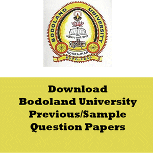 Bodoland University Question Papers