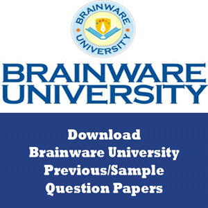 Brainware University Question Papers