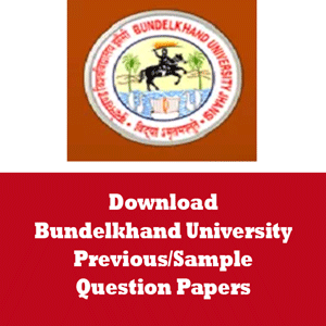 Bundelkhand University Question Papers