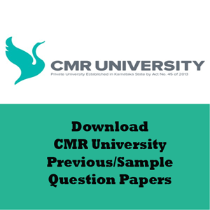 CMR University Question Papers