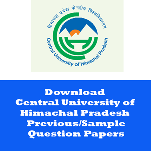 Central University of Himachal Pradesh Question Papers