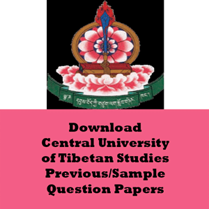 Central University of Tibetan Studies Question Papers