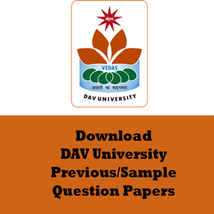 DAV University Question Papers