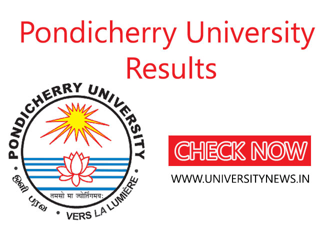 Pondicherry University Results