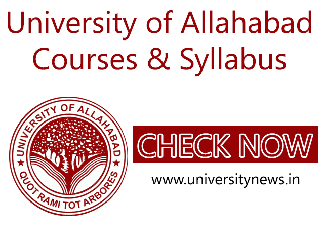 University of Allahabad Courses and Syllabus
