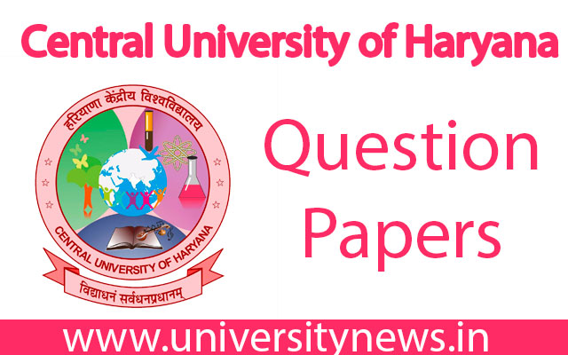 Central University of Haryana Question Papers