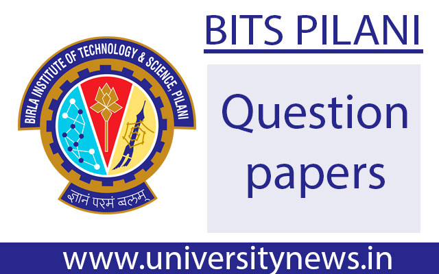 BITS Pilani Question Papers